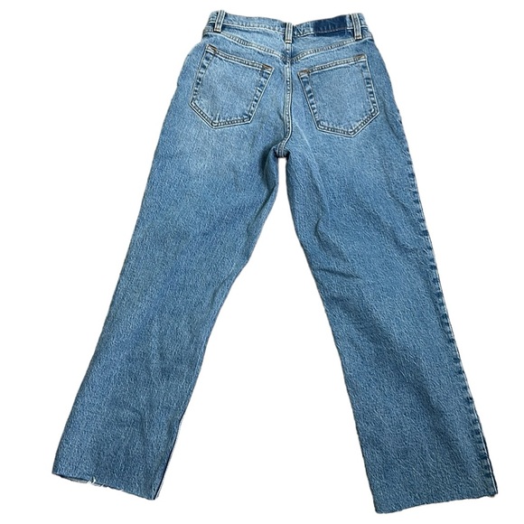 Abercrombie and fitch the 90s straight ultra high rise curve love blue jeans S 2 - Picture 9 of 10